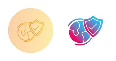 Worldwide Security Vector Icon