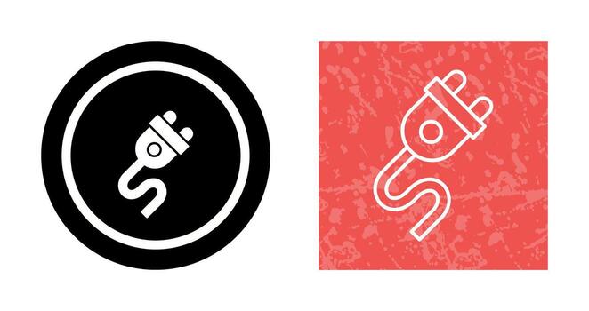icono de vector de enchufe