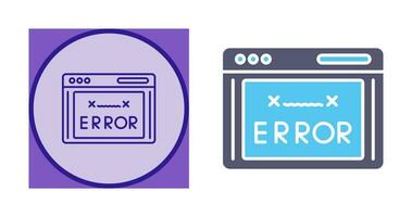 icono de vector de código de error