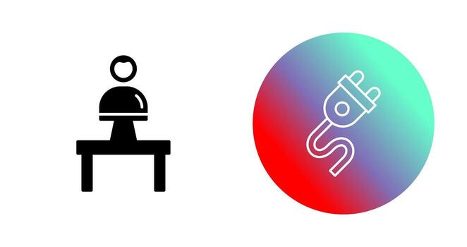 icono de vector de enchufe