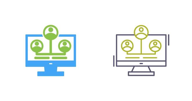 icono de vector de red