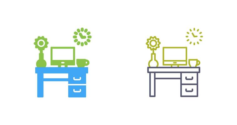 Work Table Vector Icon