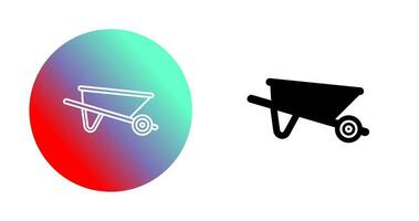 Wheelbarrow Vector Icon