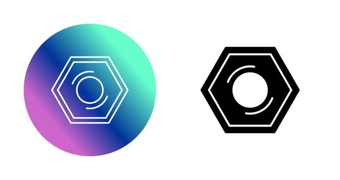 icono de vector de tuerca