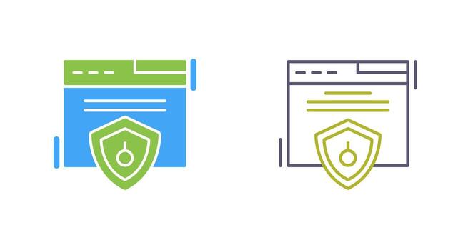 Web Security Vector Icon