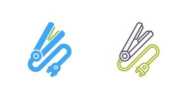 Hair iron Vector Icon