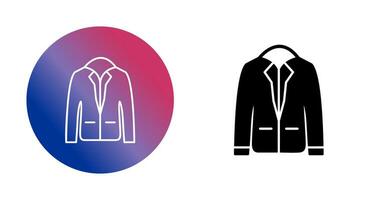 icono de vector de chaqueta elegante