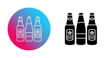 Beer Bottles Vector Icon