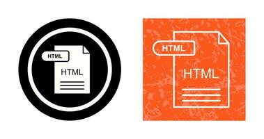 icono de vector html