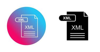 icono de vector xml