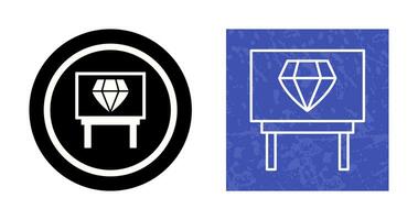 Diamond Exhibit Vector Icon