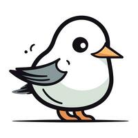 cute little bird cartoon vector illustration design graphic flat style isolated on white