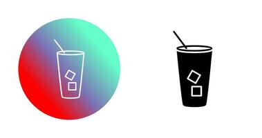 Iced Coffee Vector Icon