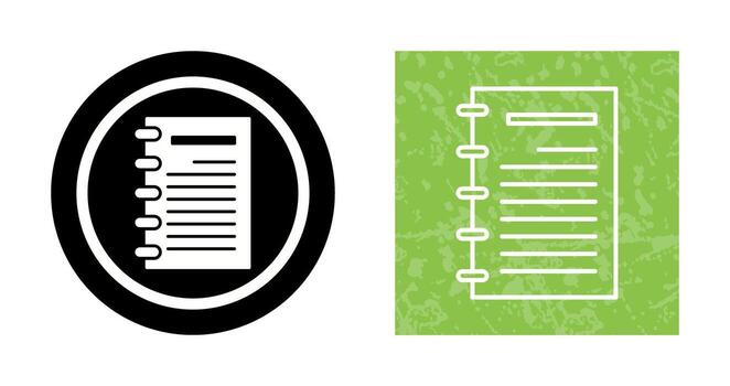 Notepad Vector Icon