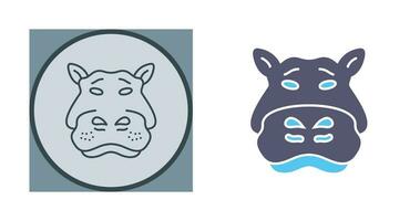 Hippo Vector Icon