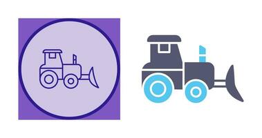 Industrial Tractor Vector Icon