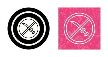 No Weapons Vector Icon