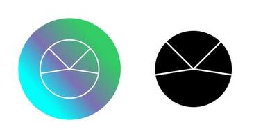 icono de vector de análisis de gráfico circular