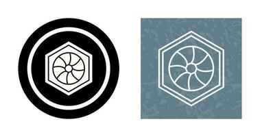 Unique Hexagonal Diaphram Vector Icon