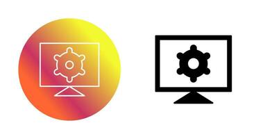 Computer Settings Vector Icon