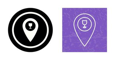 Unique Bar Location Vector Icon