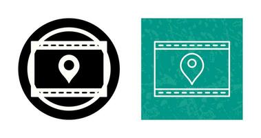 Unique Location Web Advertising Vector Icon