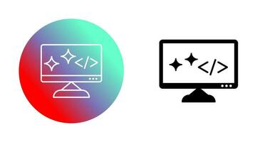 Unique Clean Code Vector Icon