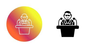 Unique Lecture Vector Icon