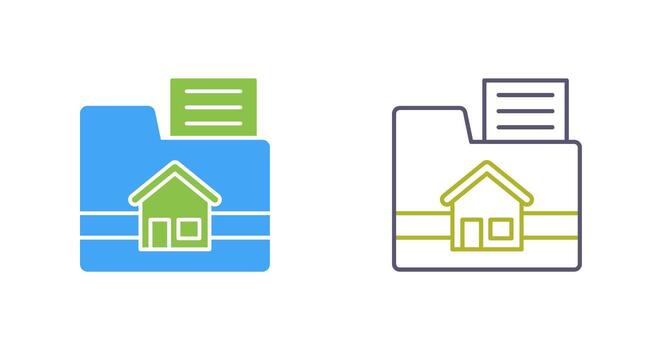 icono de vector de carpeta