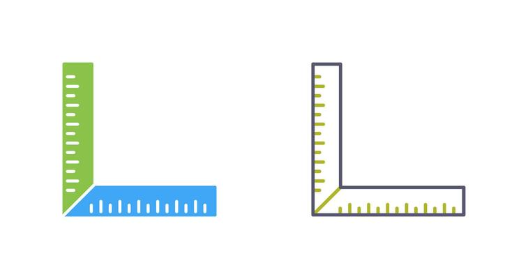 square Ruler Vector Icon