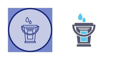 Water Bucket Vector Icon