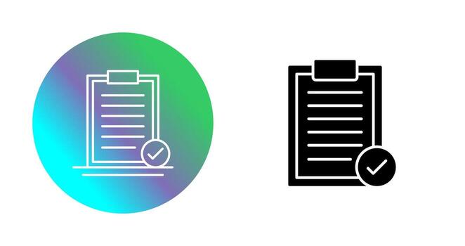 icono de vector seleccionado