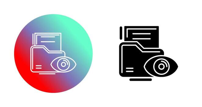 icono de vector de visualización de datos