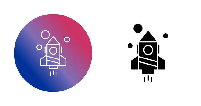 icono de vector de cohete