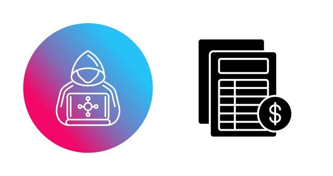 icono de vector de hacker