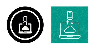 icono de vector de transferencia de datos