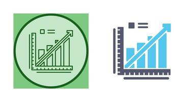 Line Graph Vector Icon