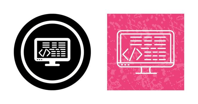 icono de vector de codificación