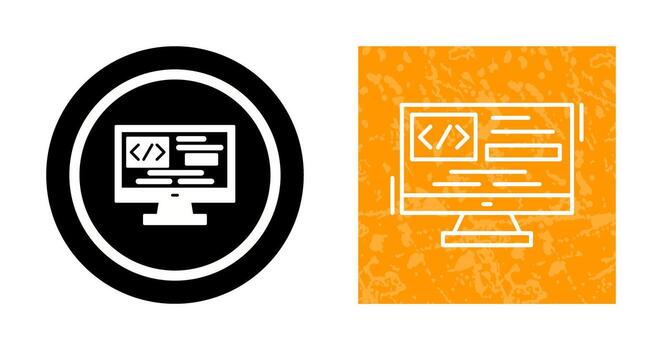 icono de vector de codificación