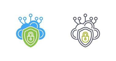 Cloud Security Vector Icon