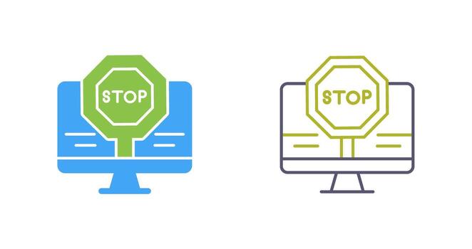 Stop Vector Icon
