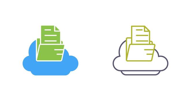 icono de vector de nube