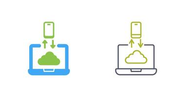 Data Transfer Vector Icon