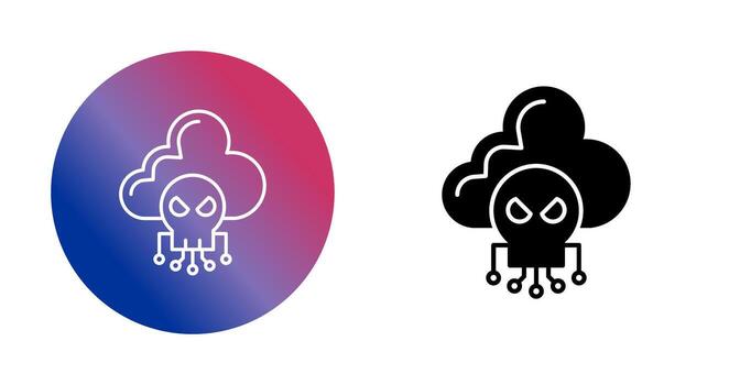 icono de vector de nube