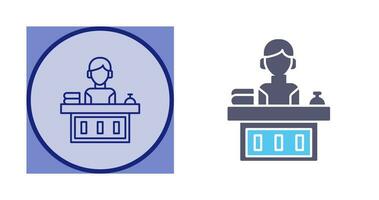 Office Reception Vector Icon