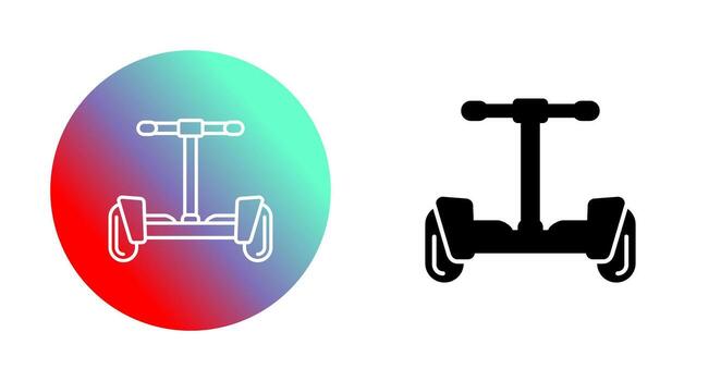 icono de vector de hoverboard