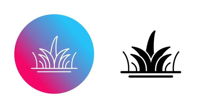 icono de vector de hierba
