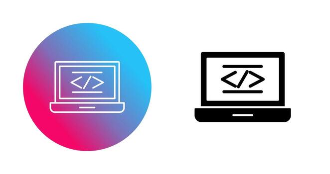 icono de vector de codificación