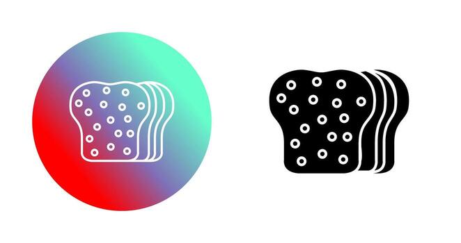 icono de vector de pan