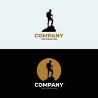 Adventure hiking club logo design inspiration vector